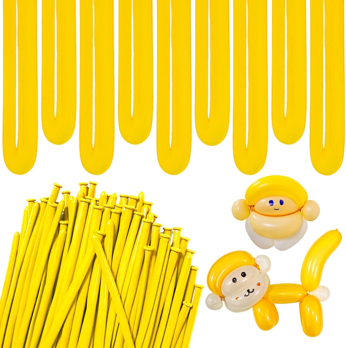 260 Balloons Clear, Thickening Long Balloons for Tying Arch, Twisting Latex Animals Magic Modeling Skinny Birthday Balloon for Kid‘s Party Wedding Decoartion Supply 100pcs