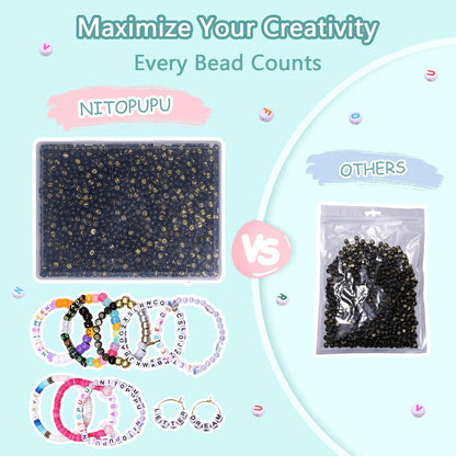 1000Pcs Glow Letter Beads Acrylic Alphabet Bead Glow in The Dark, 4x7 mm Round Beads for Friendship Bracelets and DIY Crafts