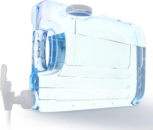 Arrow Home Products Oasis Drink Dispenser for Fridge, 2.5 Gallon - Plastic Beverage Dispenser with Spigot for Easy Dispensing - BPA Free Clear Plastic - Convenient Handle, Easy-Pour Spout