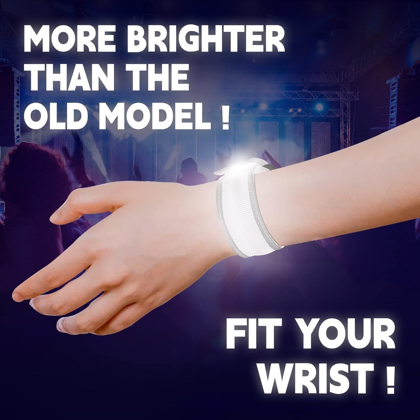 KIRALUMI 8 PCS LED Glow Bracelets, Light Up Bracelets for Kids Adults - Christmas Glow in The Dark Party Bracelets Favors Supplies for Concerts, Festivals, Game Prizes, Sports, Rave Accessories.