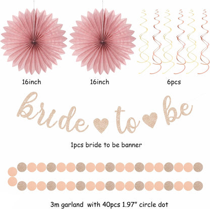 Champagne-Gold Beige Fall Baby-Shower Party-Decorations - 36pcs Welcome Home Banner Sign,Neutral Paper Lanterns,Girl Streamers Garland,Boho Hanging Tissue Pom Poms Flowers Fans Backdrop Decor Burgleda