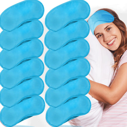 6 Pack Blindfold Eye Mask Cover Sleep Mask for Party Games Travel Sleep Team Build Party Supply with Adjustable Strap for Women Men Kids, Black