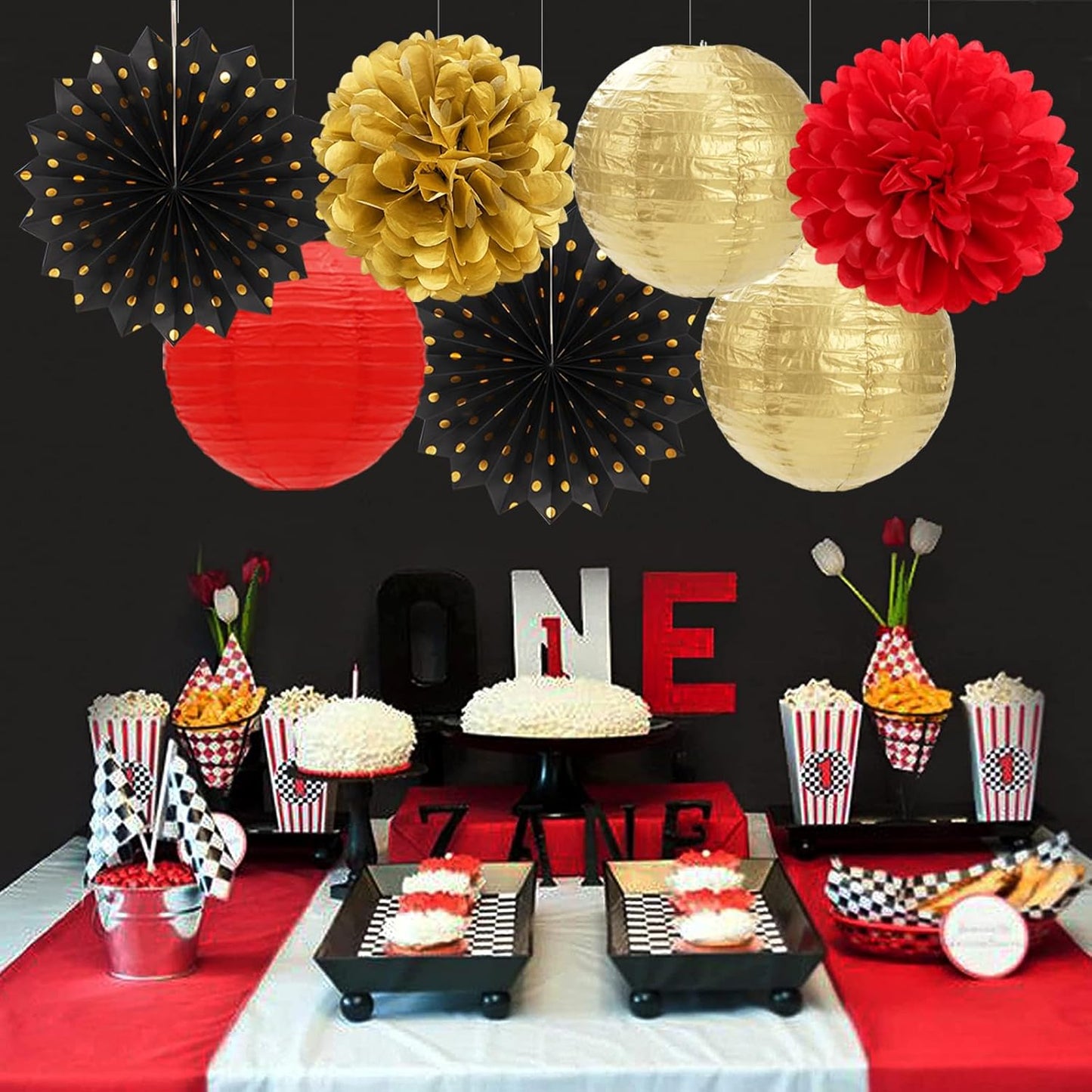 Champagne-Gold Beige Fall Baby-Shower Party-Decorations - 36pcs Welcome Home Banner Sign,Neutral Paper Lanterns,Girl Streamers Garland,Boho Hanging Tissue Pom Poms Flowers Fans Backdrop Decor Burgleda