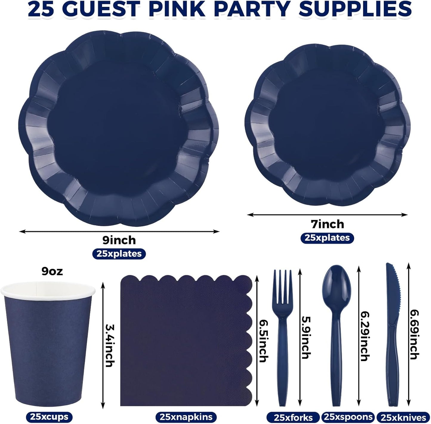 NatNarr 175 Pcs Sage Green Plates and Napkins Set, 25 Guest Sage Green Party Supplies Include Scalloped Paper Plate Napkin Cup Forks Knives Disposable Plastic Cutlery for Wedding Baby Shower Birthday