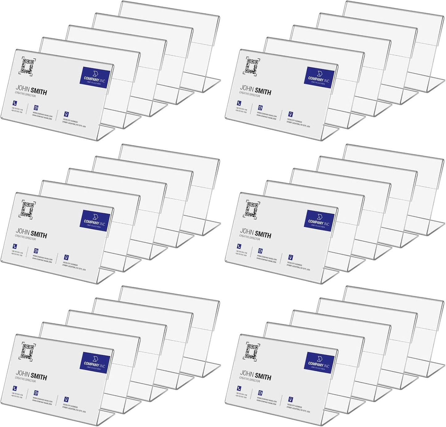 30 PCS Small Acrylic Sign Holder 3.5" x 2", Mini Acrylic Food Sign Labels for Party Buffet, Retail Price Display Holder, Clear Plastic Table Counter Top Stand for Place Cards, Name Card, Wedding Signs