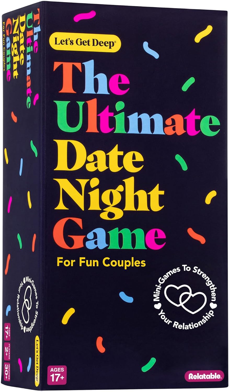 Let's Get Deep: Friends Edition by Relatable, Fun Group Card Game, Easy Adult Game for Game Night, Perfect for Party Games with Friends, Includes 400 Question Cards, Three Increasingly Personal Levels