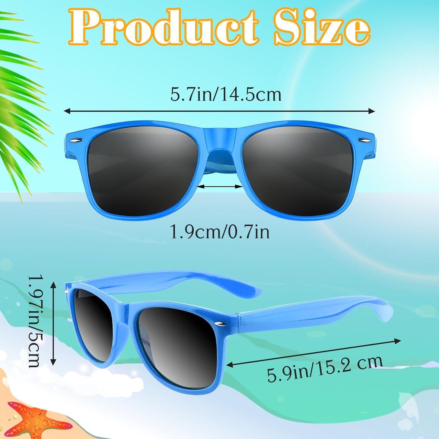 ASTARON Sunglasses Bulk, 6/12/24/48 Pack Sunglasses Party Favors for Summer Beach Pool Birthday Wedding Party Supplies