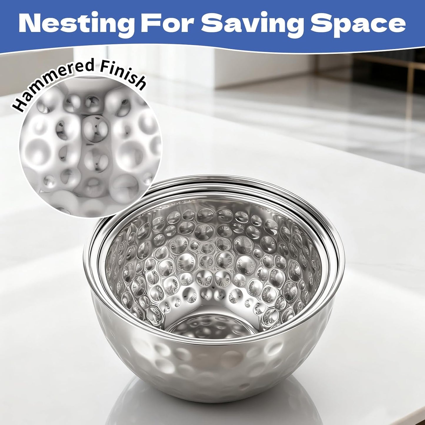 3 Pack Ice Bucket 4.6/6/7.5L Stainless Steel Beverage Tub with 2 Scoop Leak-Proof Wine Bucket Large Metal Ice Buckets for Parties Champagne Bucket for Cocktails Beer Juice, Dishwasher Safe