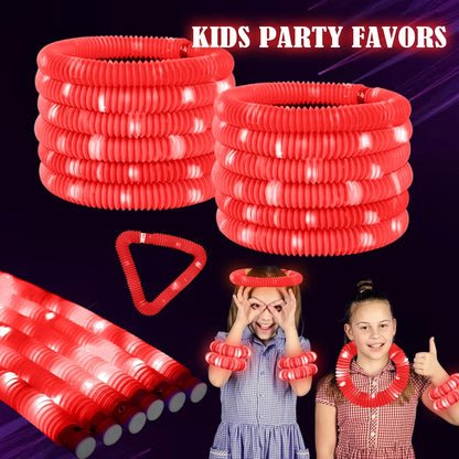 Orange 12PCS Glow Sticks Stocking Stuffers Party Favors-Glow in The Dark Party Supplies for Kids and Adults, Perfect for Festivals, Birthday Parties, Raves, Concerts, and Camping Decorations