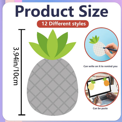 12 Pcs Ice Cream Sticky Notes Summer Popsicle Sticky Notepad Colorful Self-Adhesive Post Notes Cute Mini Memo Pad Removable Note for Office School Classroom Student Ice Cream Party Favors