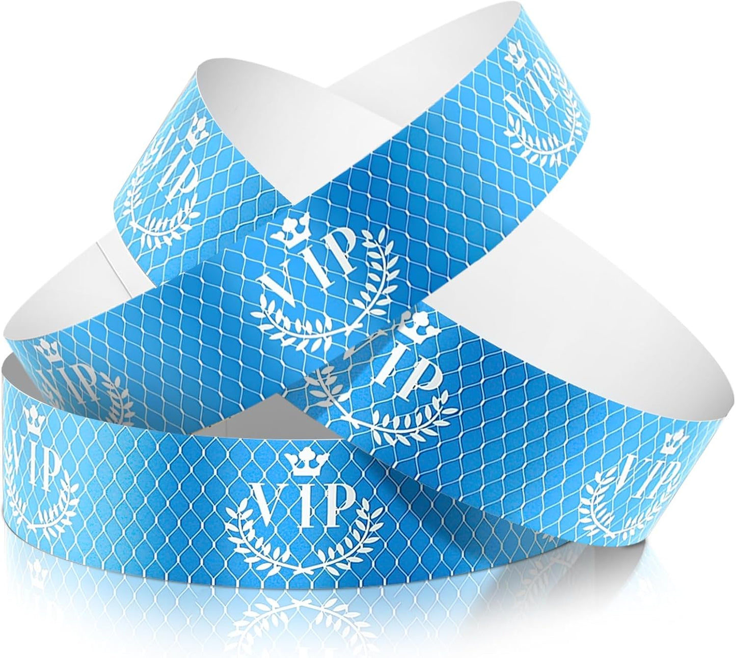 Jadive 500 Pieces Paper Wristbands VIP Plastic Waterproof Party Identification Wristbands Party Bracelets for Events Amusement Parks, Club, Concerts, Fairs, Festivals and Events(Black, Gold)
