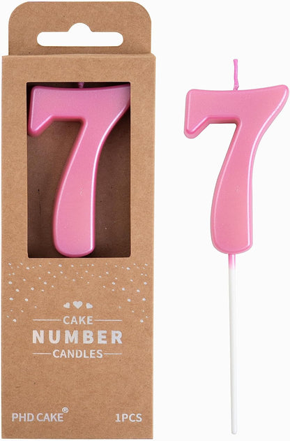 PHD CAKE 2.76 Inch Modern Gold 2 Number Birthday Candles, Gold Number Candles, Cake Number Candles, Party Celebration