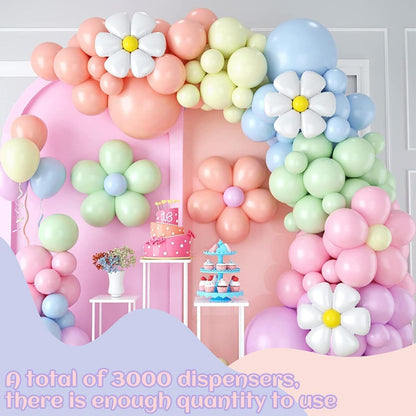 Phinus 3000 Pieces Glue Points, Balloon Tape, Sticky Dots, Double Sided Glue Points, Balloon Sticky Dots for Craft, Wedding Decoration, Stick Photos