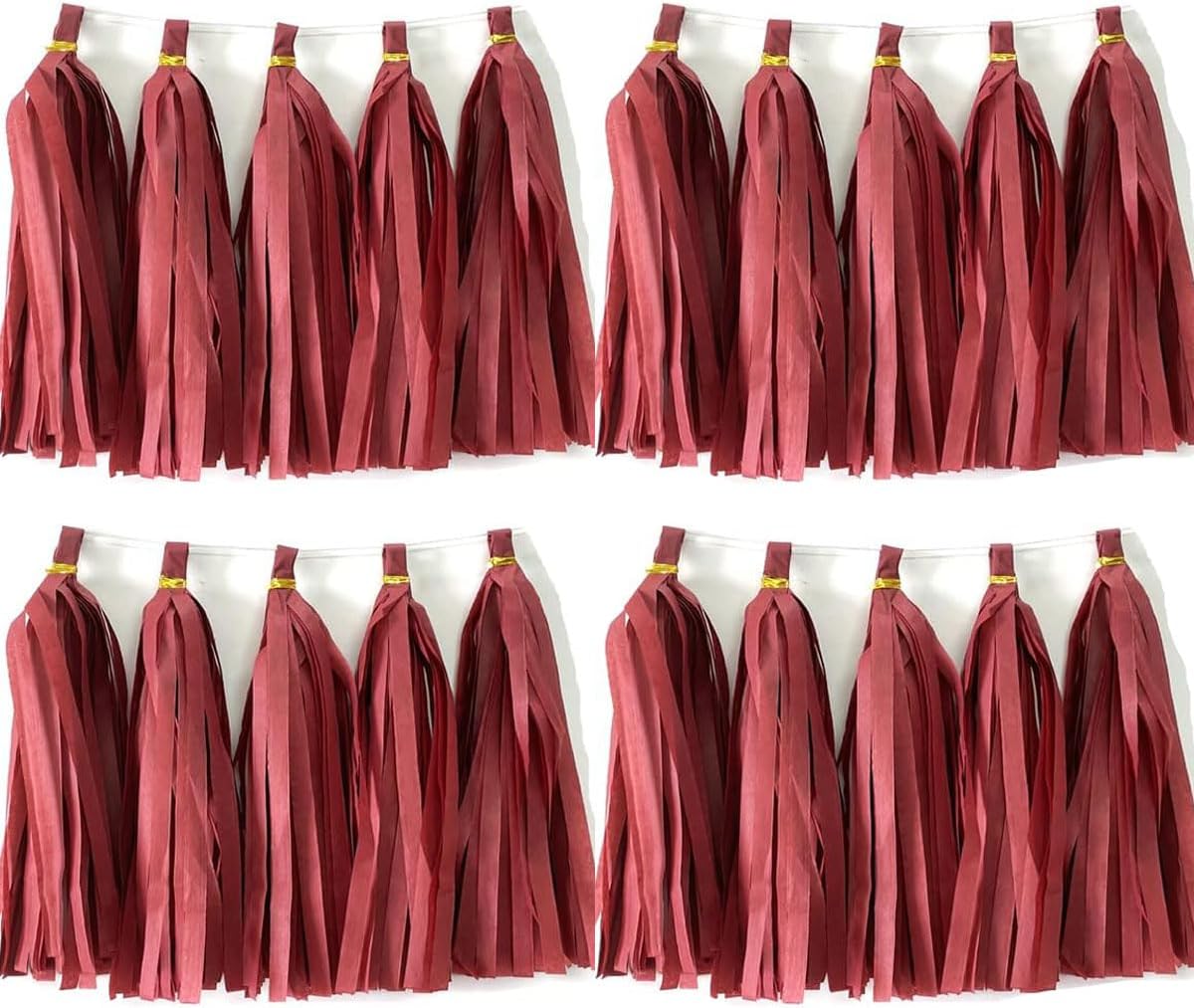 30pcs Paper Tassels Garland Banner Tissue Paper Tassel DIY Hanging Paper Decorations Party Tassel Garland Decor Baby Shower Nursery Wedding Festival Baby Shower Decoration(30, White)