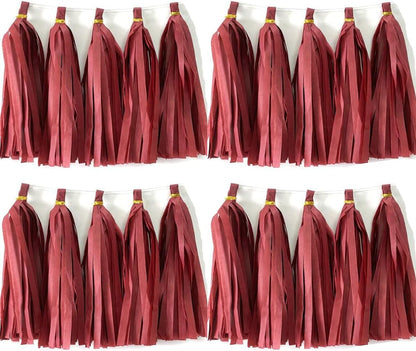 30pcs Paper Tassels Garland Banner Tissue Paper Tassel DIY Hanging Paper Decorations Party Tassel Garland Decor Baby Shower Nursery Wedding Festival Baby Shower Decoration(30, White)