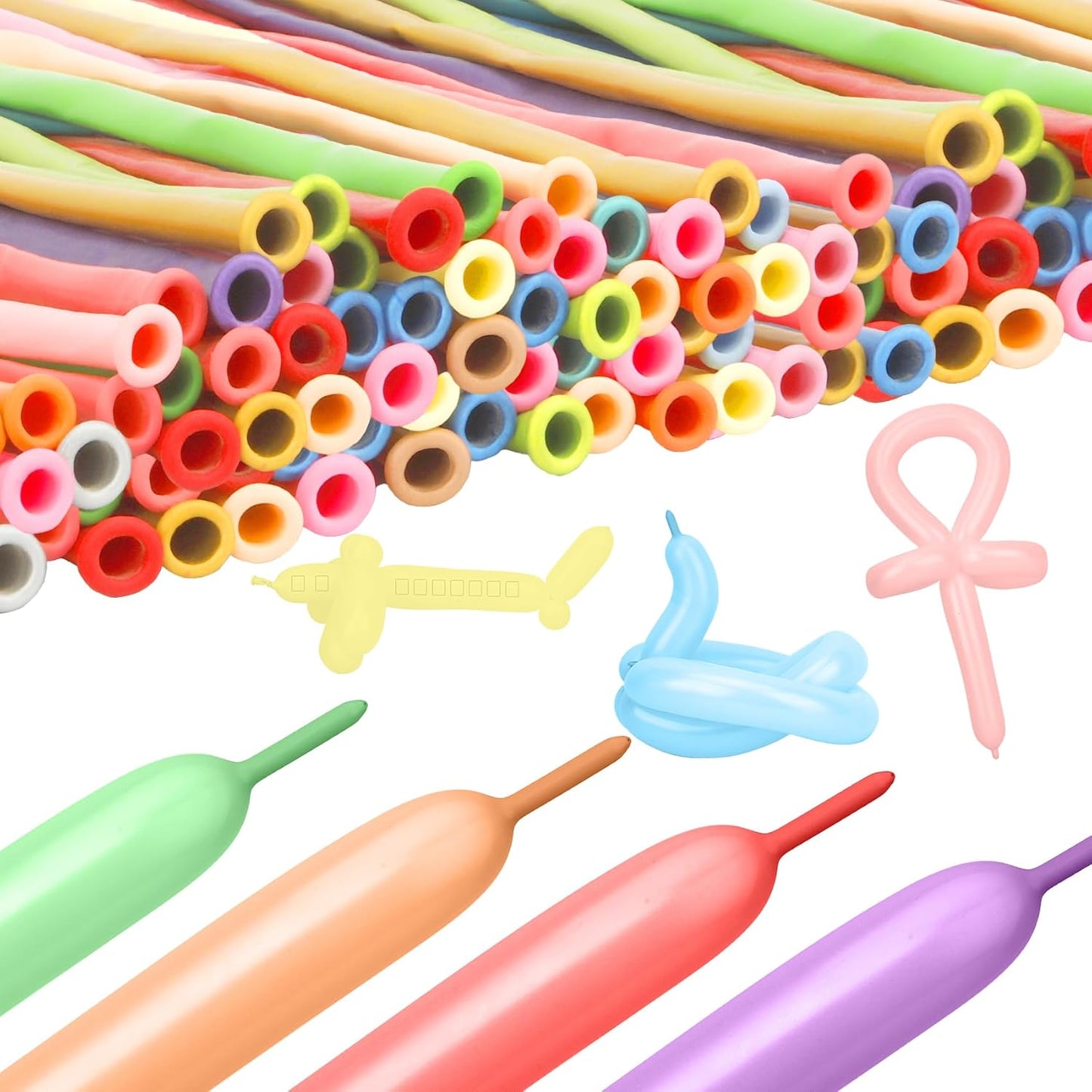 260 Balloons Clear 100 Pcs Long Balloons For Tying Balloon Arch Back To School Animal Balloon Clear 260 Globos Largos Para Hacer Figuras Birthday Valentines Party Decor