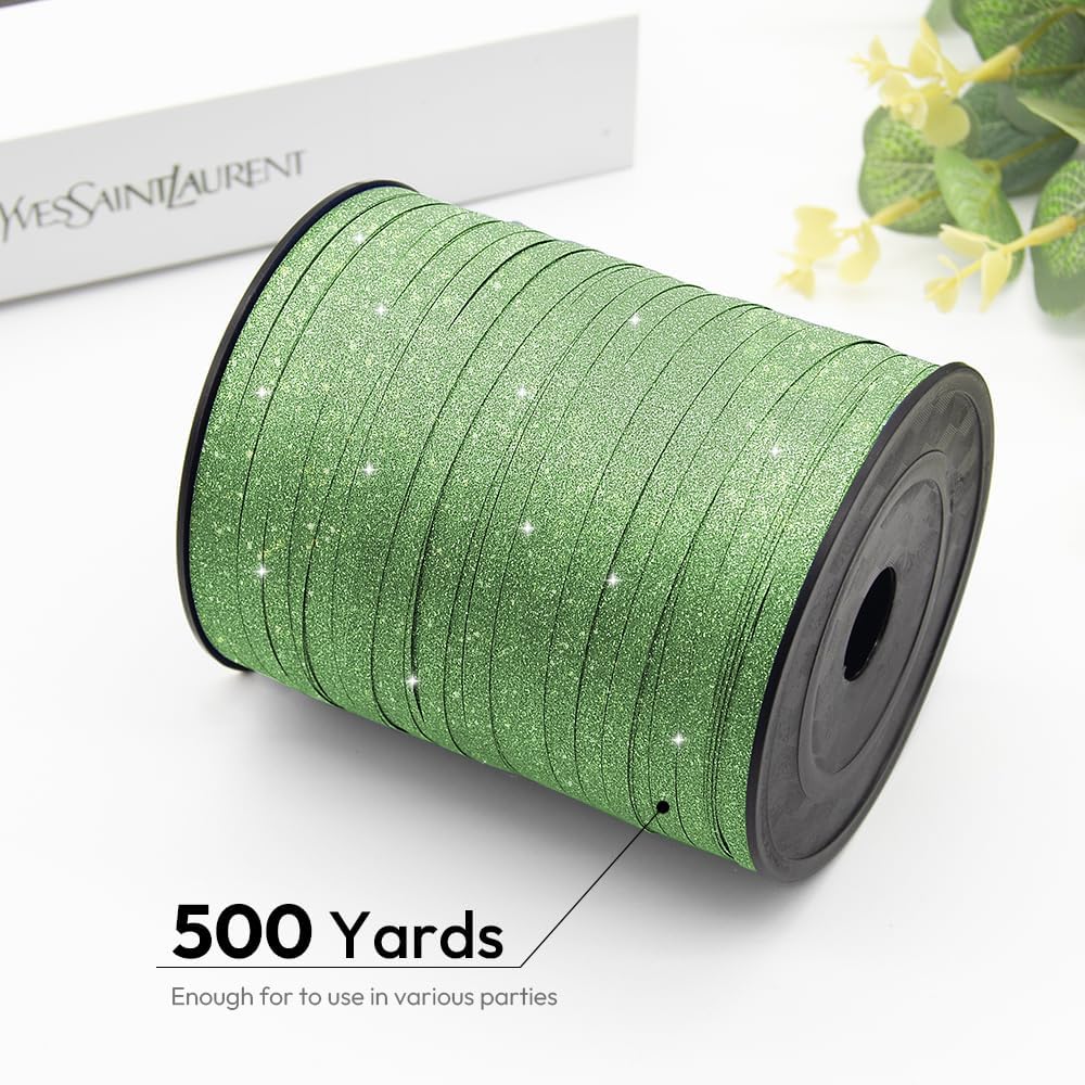 KMER LIFE Premium Red Curling Ribbon, 1/5" Wide x 500 Yards Christmas Curling Ribbons for Gift Wrapping, Party Decoration, Balloon String, Ribbons for Florist Flower (1 Roll)