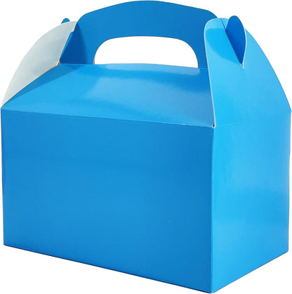 The Dreidel Company Gable Treat Boxes, Party Favors, 6.25" x 3.5" x 3.5" Inch Box, 25-Pack (Assorted)