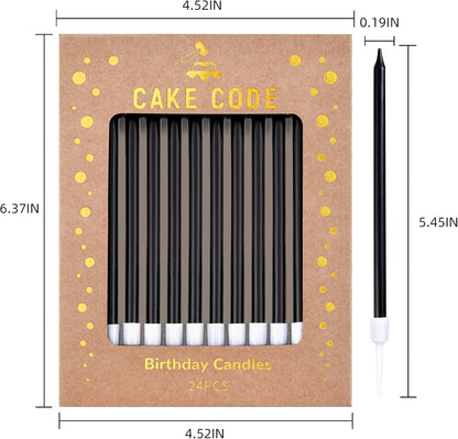 Pink Gold Long Thin Birthday Candles, Cake Candles, Birthday Parties, Wedding Decorations, Party Candles