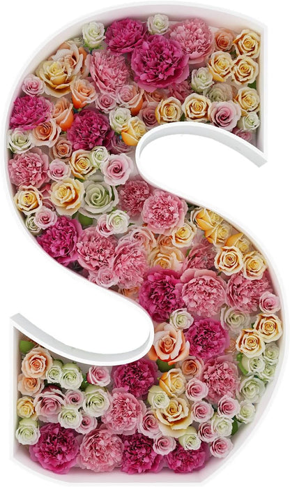 JW Passion - Premium Quality Made 3FT Tall Mosaic Balloon Frame Big Marquee Light Up Letters DIY Kit for Birthday Party Wedding Backdrop Decor Letter A Pre-Cut Foam Board