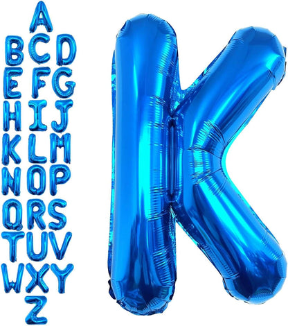 40 Inch Blue Letter A Balloons, DIY Phrase Foil Alphabet Letter A Balloons DIY Word A Banner for Birthday Anniversary Celebration Graduation Party Supplies Decoration
