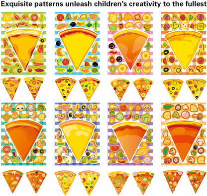 24 PCS Fairy Stickers for Kids, Make a Face Sticker with 8 Unique Designs Fairy, Frog, Mushroom, Make Your Own Stickers for Girls Birthday Party Favors, Goodie Bags, DIY Crafts