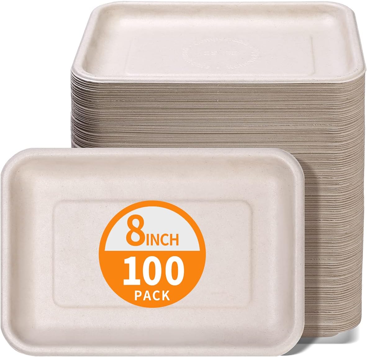 Celel 50 Pack 14 inch Disposable Crawfish Trays, PFAS-Free Large Paper Plates 14 inch Food Trays for Seafood Boil, BBQ, Dessert, Seafood Boil Party Supplies