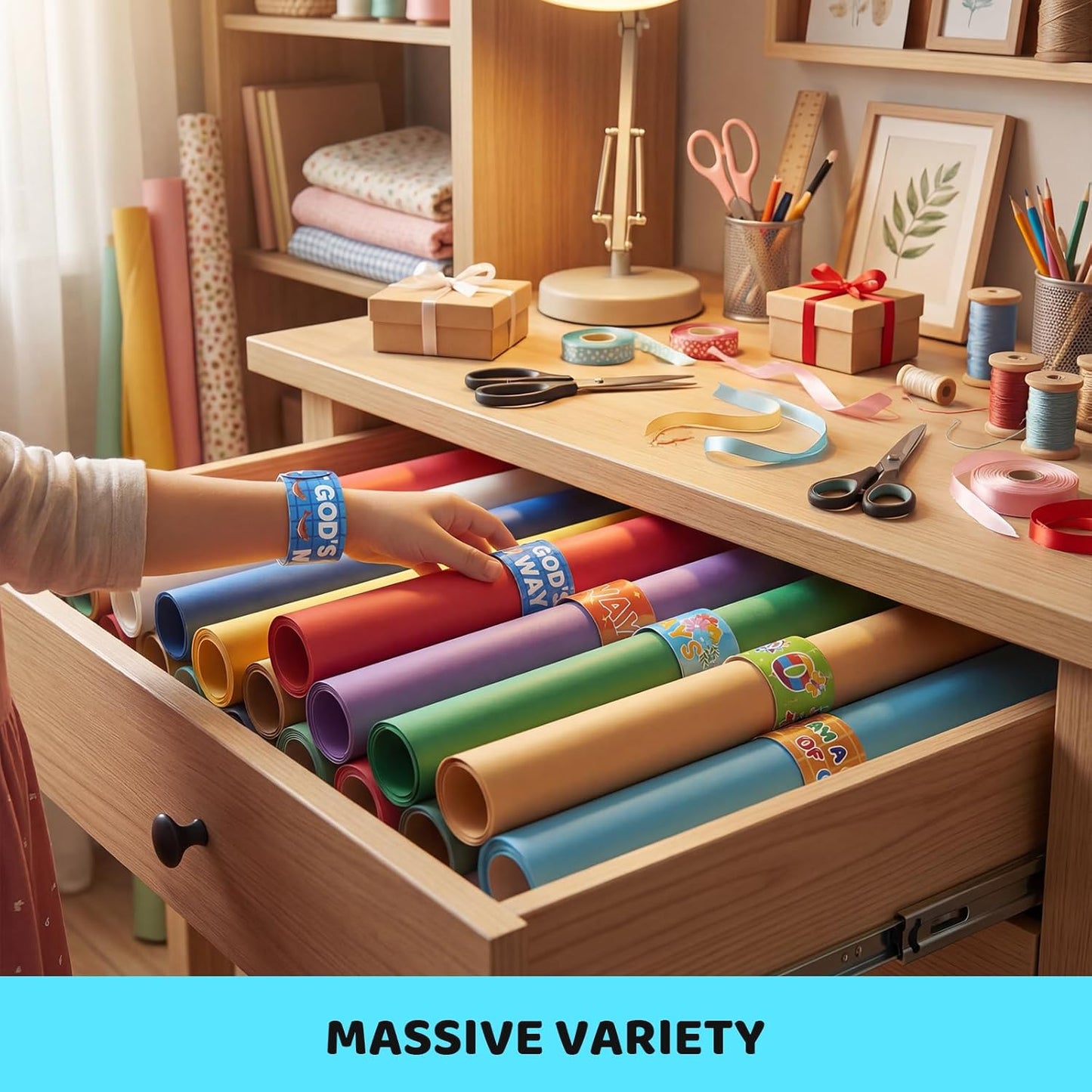 LovesTown Slap Bracelets for Kids, 48 PCS Snap Bracelets Bulk Party Favors Goodie Bag Stuffers Exchanging Gifts Classroom Prizes
