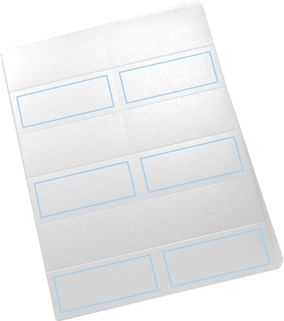 Single Line Border Printable Place Cards, Gold (Choose Color), Set of 60 (10 Sheets), Laser & Inkjet Printers - Wedding, Party, Dinner, and Special Events - Made in the USA
