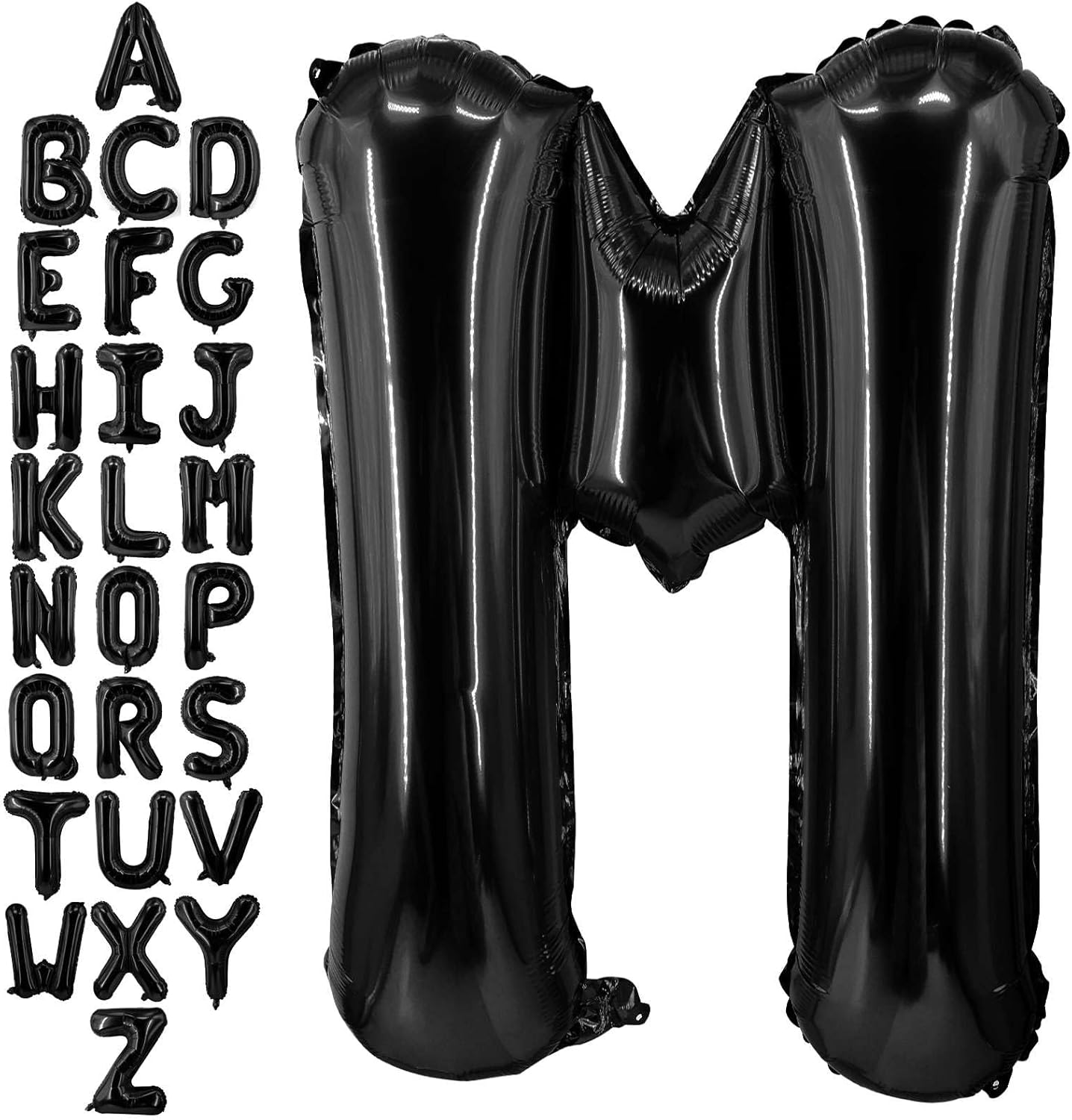 40 Inch Black Letter A Balloons, DIY Phrase Foil Alphabet Letter A Balloons DIY Word A Banner for Birthday Anniversary Celebration Graduation Party Supplies Decoration