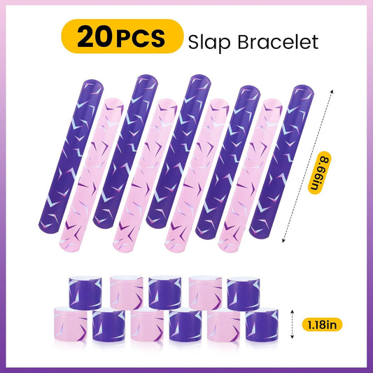 KPOP Theme Slap Bracelets, KPOP Slap Wristband Set,Kpop Party Favors,Kpop Birthday Decorations for Exchanging Gifts