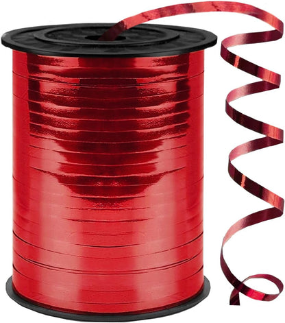 500 Yards Curling Ribbon,1/5 Inch Shiny Black Ribbon,Balloon String, Party Decoration,Ribbons for Florist Flower Bows for Graduation Supplies
