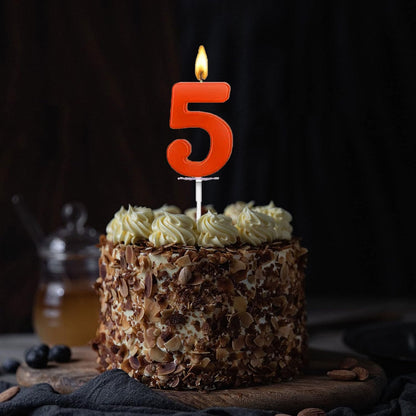 10 Count Number Candles, Birthday Cake Candles Colourful Candle, Number 0-9 Cake Topper Decoration Candles Number 0 1 2 3 4 5 6 7 8 9 For Birthday Wedding Anniversary Party Celebration