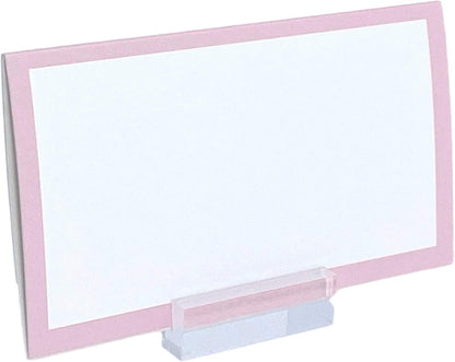 Tented Place Cards - 50 pack - Folded Place Cards are ideal for Wedding Placecards, Buffet food label, Banquet tables, Cocktail Parties, and Name Cards. Made of 14 pt. Matte Card Stock.