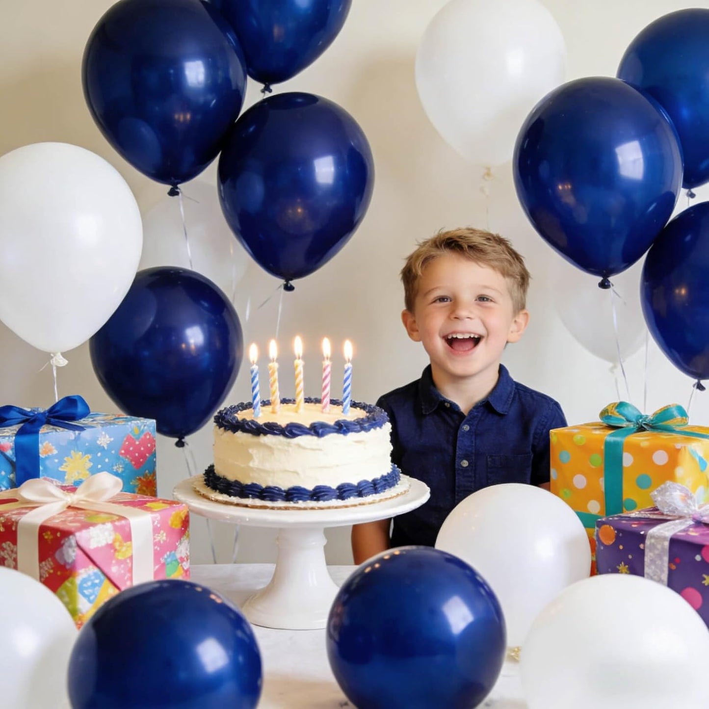110pcs Black Balloon 12 inch, Black Latex Balloons for Birthday Party Baby Shower Wedding(with 2 Ribbons). - Colors B