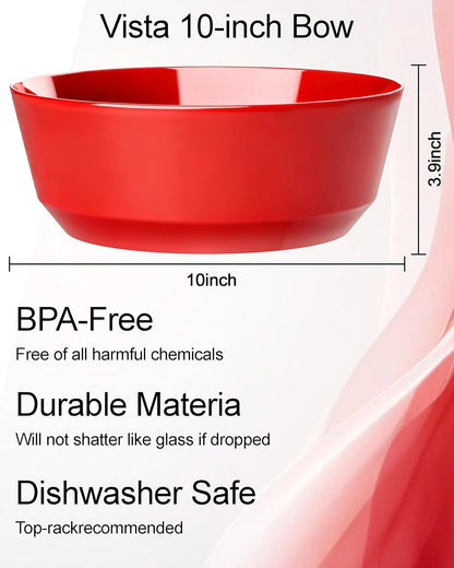 Hioasis 8 Pack Plastic Serving Bowls 128oz Gold Glitter Plastic Bowls Heavy Duty Disposable Serving Bowls for Party Snack & Salad & Candy & Bar Buffet