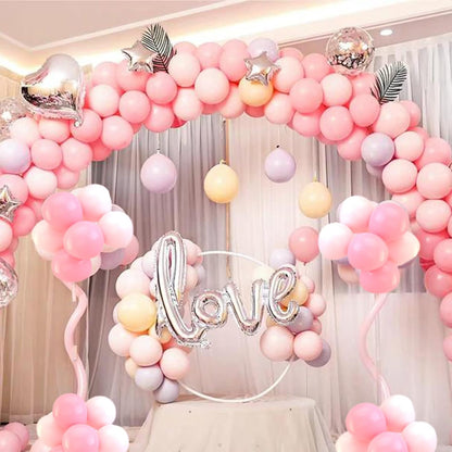 110pcs Black Balloon 12 inch, Black Latex Balloons for Birthday Party Baby Shower Wedding(with 2 Ribbons). - Colors B