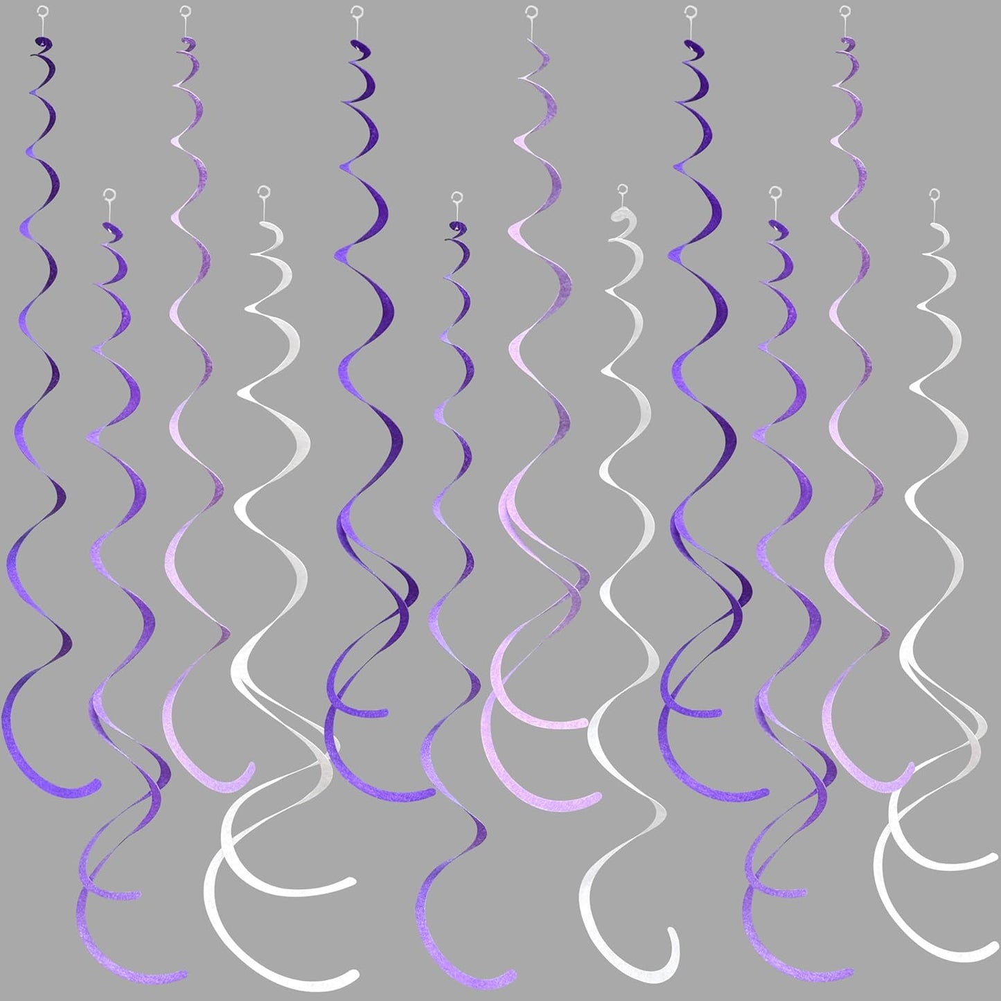 36 Pcs Blue Hanging Swirl Decorations Ombre Royal Blue White Felt Swirl Streamer Spiral Ceiling Garland for Birthday Wedding Baby Shower Graduation Under The Sea Nautical Ahoy Achor Party Supplies