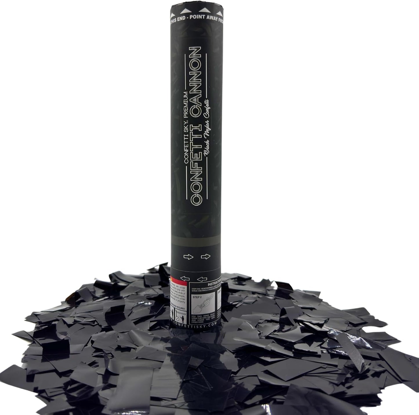 Confetti Sky [6 Pack] 12 Inch Confetti Cannons | Multicolor Confetti Poppers for Wedding Celebration, Birthday Party, Pranks, Graduation, Christmas Eve and New Year Celebration