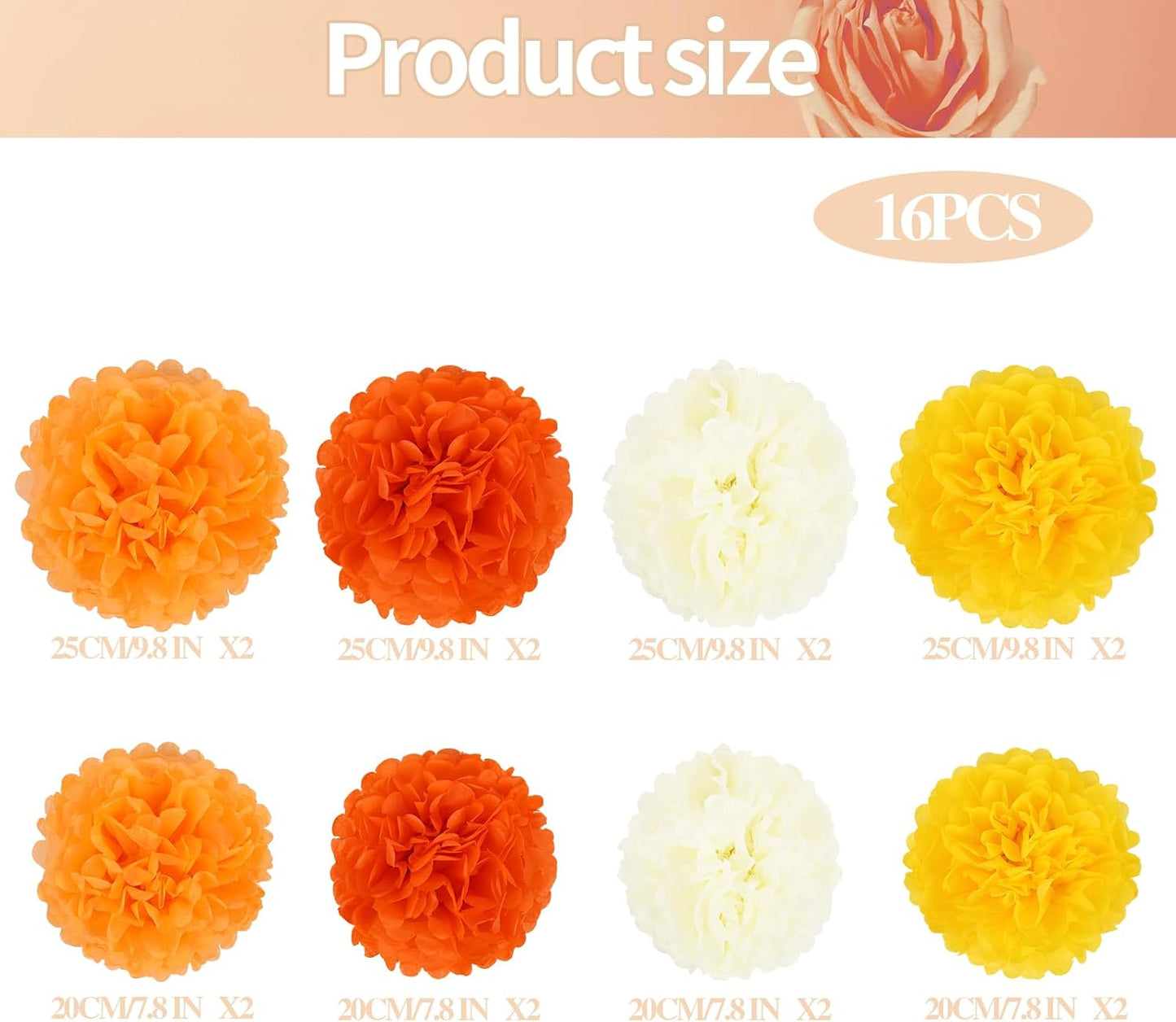 BestoFun 16 PCS Sage Green Party Decorations Tissue Paper Flowers Christmas Party Decors Hanging Pom Poms Decorations for Xmas New Year Winter Holiday Decorations