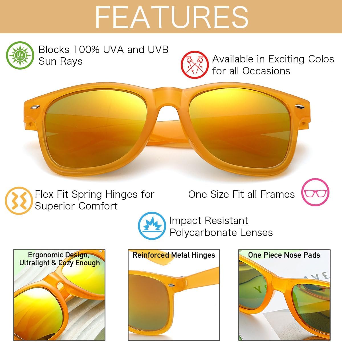 Party Sunglasses Bulk - Adult Retro Plastic Pack of 12 Vintage Sunglasses for Men Women - Party Favors