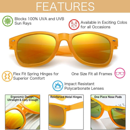 Party Sunglasses Bulk - Adult Retro Plastic Pack of 12 Vintage Sunglasses for Men Women - Party Favors