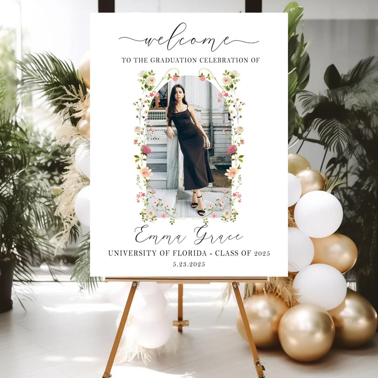 Personalized 2026 Graduation Party Welcome Sign, Minimalist Grads Decor, Class of 2026 Graduation Party Poster, Custom Graduation Party Sign, Congrats Grad Decorations Design 2