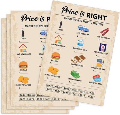 QUPT 40th Birthday Party Games, Movies in 1986 Games, Birthday Party Supplies for Adults, Fun 1986s Party Game，Pack of 30 Cards