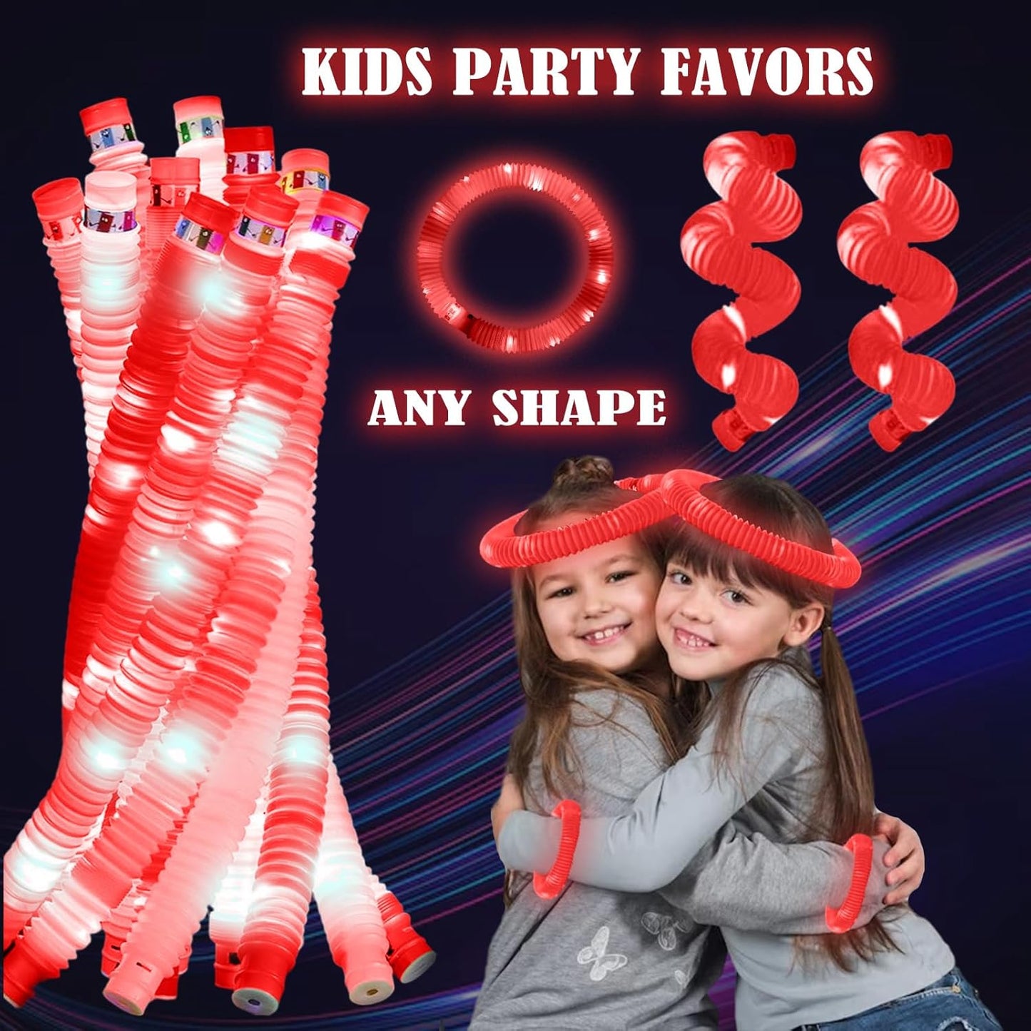 Yellow 12PCS Glow Sticks Stocking Stuffers Party Favors-Glow in The Dark Party Supplies for Kids and Adults, Perfect for Festivals, Birthday Parties, Raves, Concerts, and Camping Decorations