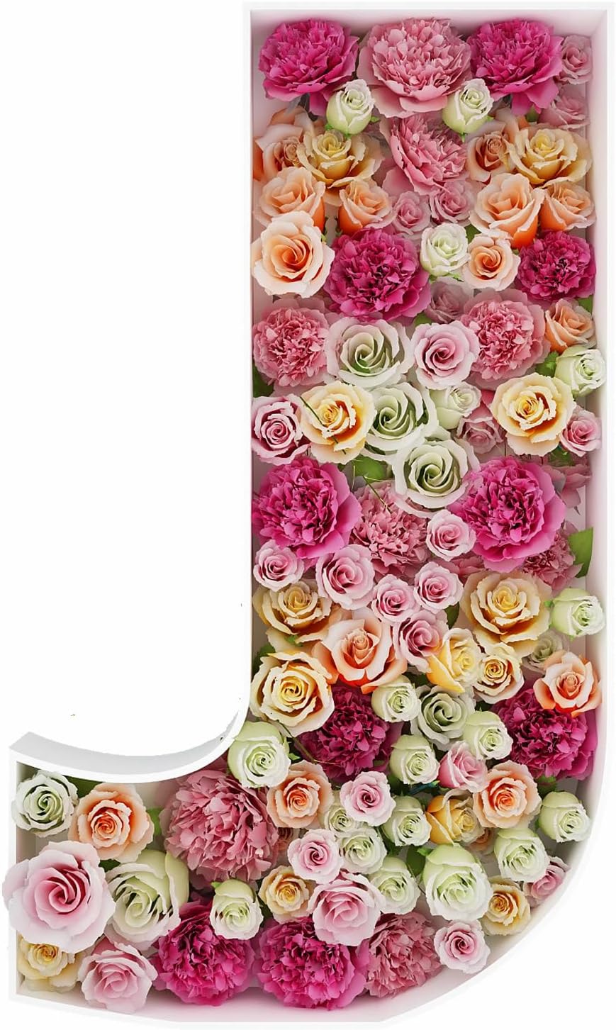 JW Passion - Premium Quality Made 3FT Tall Mosaic Balloon Frame Big Marquee Light Up Letters DIY Kit for Birthday Party Wedding Backdrop Decor Letter A Pre-Cut Foam Board