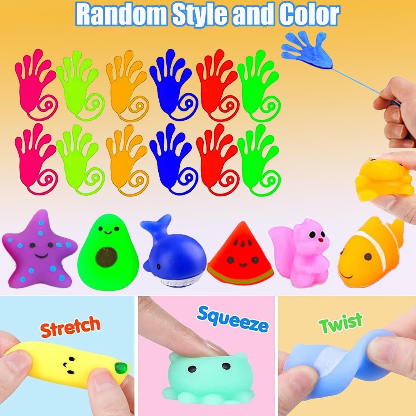 134 PCS Party Favors for Kids, Prizes Treasure Box Toy for Classroom, Goodie Bags Stuffers, Pinata Easter Eggs Filler, Fidget Toys Bulk, Birthday Gifts