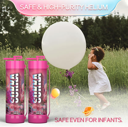SOKKA Disposable Helium Tank for Balloons - Portable Helium Cylinder Fills 100+ Balloons, for Parties Weddings Birthdays Decorations