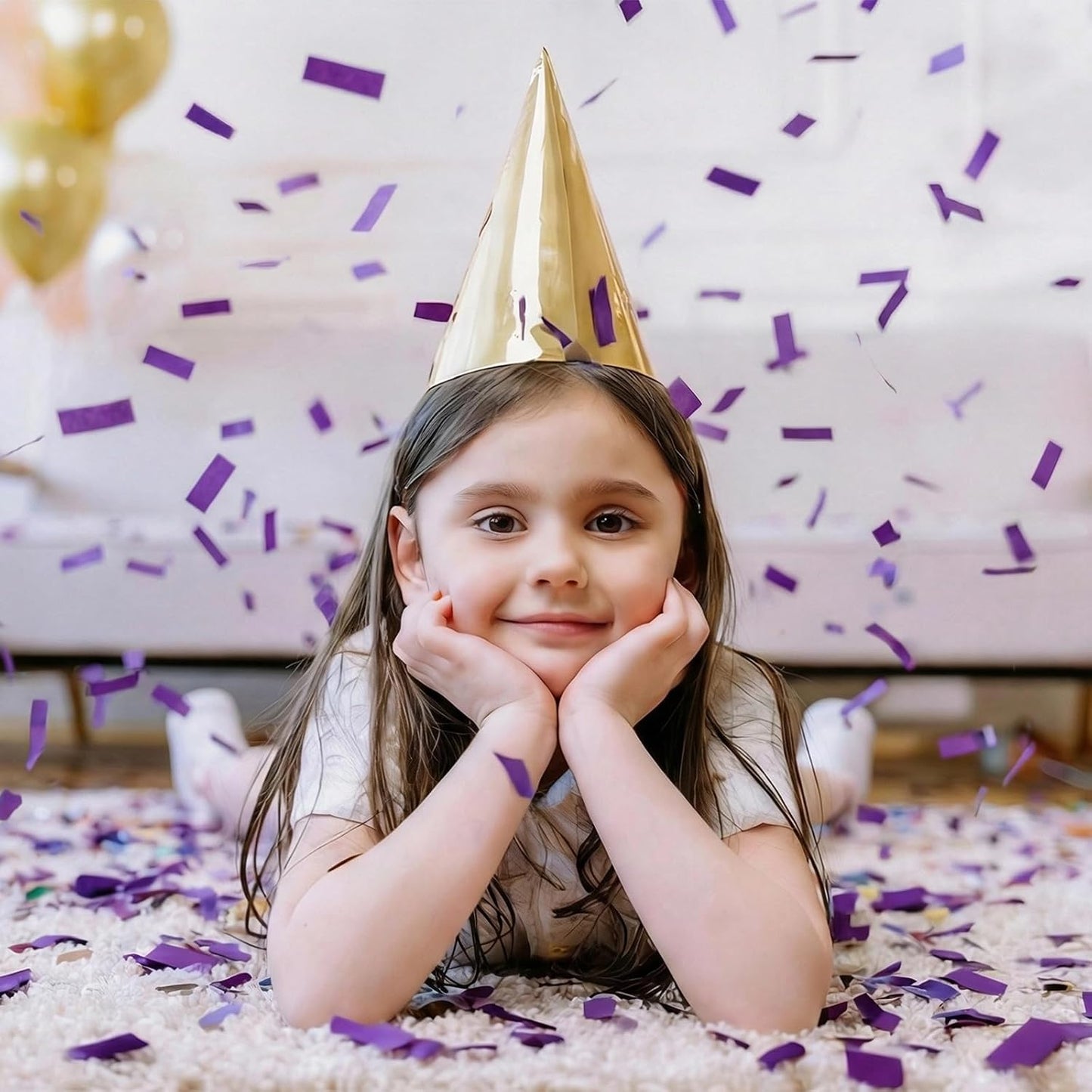 12 Inch Confetti Biodegradable [6 Pack] Confetti Cannons | Multicolor Confetti Poppers for Wedding,Birthday PartyChristmas Eve and New Year Give a Gift