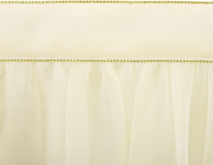 Suppromo 6ft Pink Tulle Table Skirt Baby Shower Tablecloth for Rectangle Tables or Round Tables Pink Ruffle Tutu Table Skirts Desk Skirt for Princess Girls Birthday Party Cake Dessert Decorations